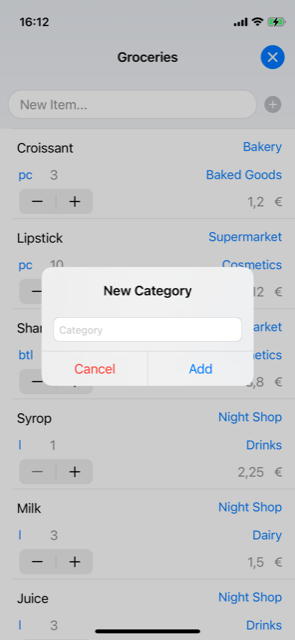 add new category light mode